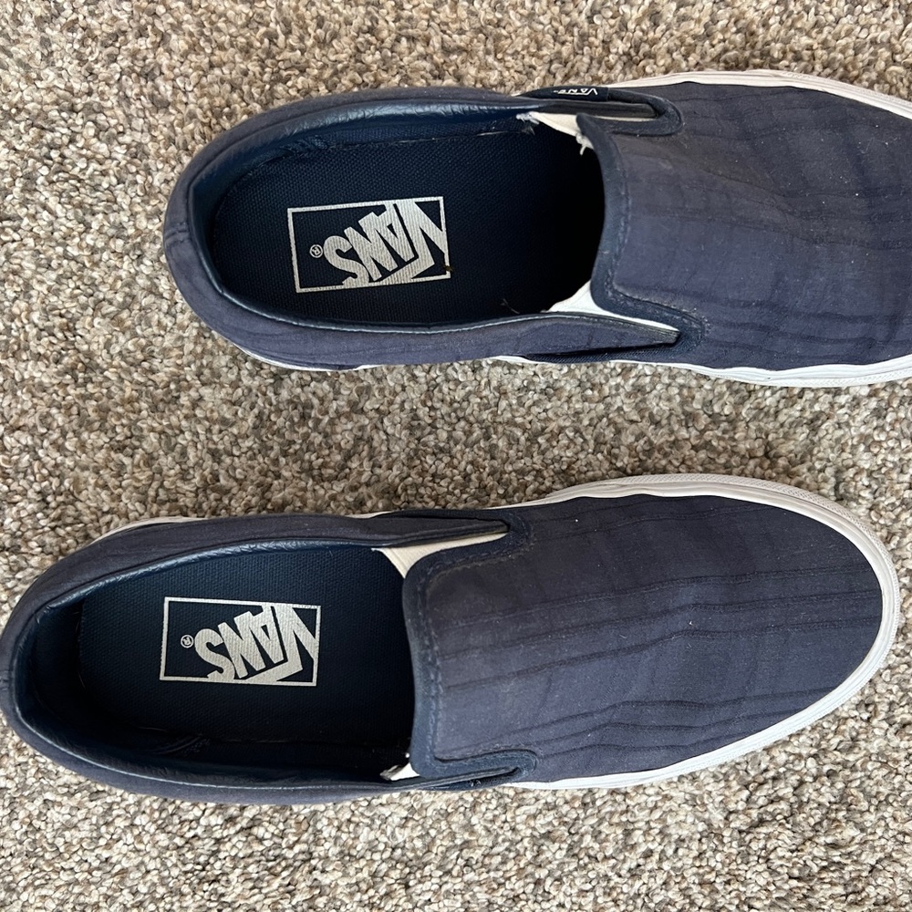 Vans Dark Blue Slip-On Sneakers